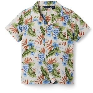 Janie and Jack Tropical Floral Button Down Shirt